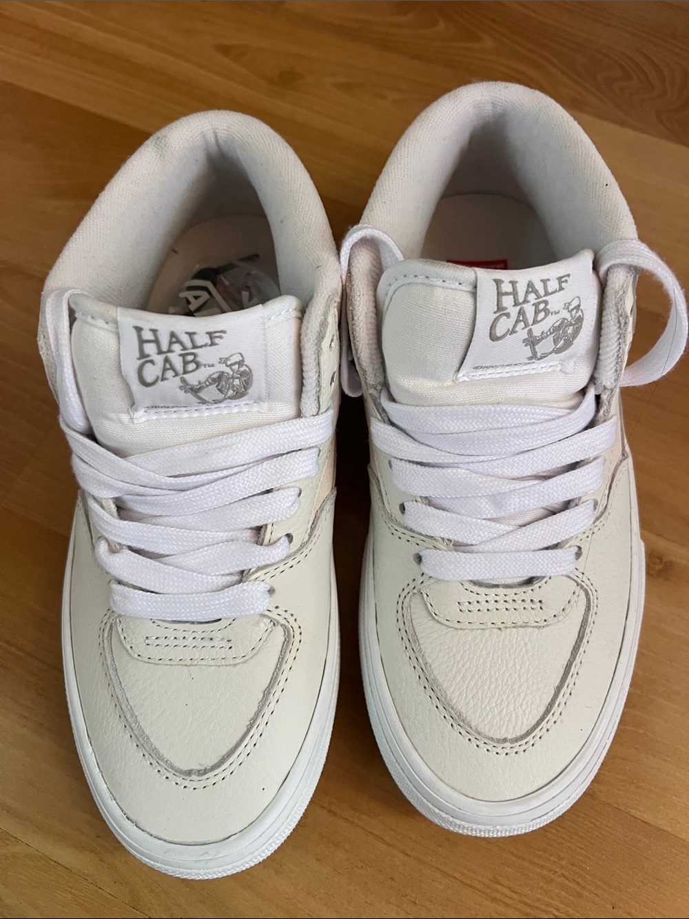 Vans Kids Half Cab White Skate Sneakers
